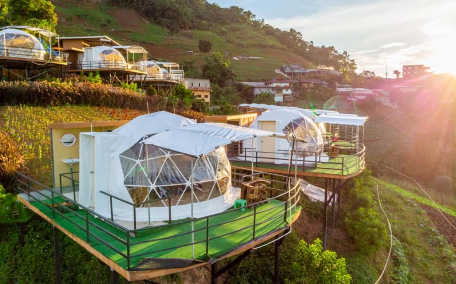 清迈12家圆顶风格住宿:在寒风与璀璨星海中尽享惬意